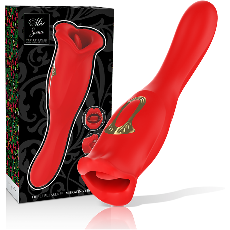 MIA - SIENA VIBRATING TRIPLE PLEASURE + BITE