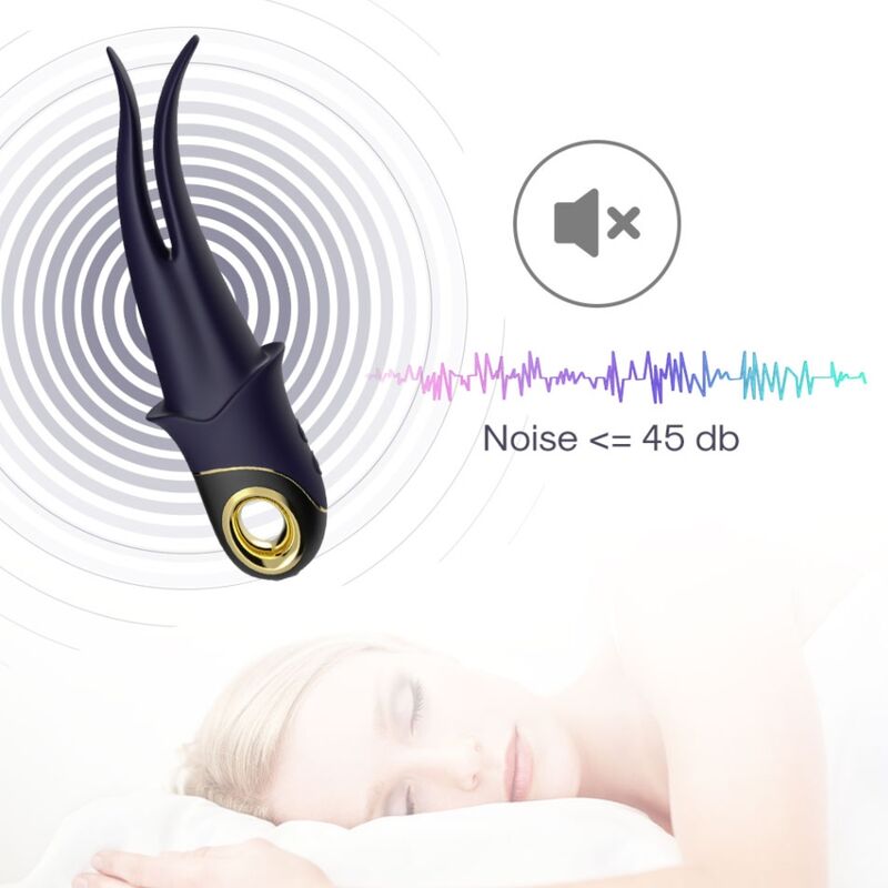 ARMONY - SHADOW DOUBLE HEAD TEASING VIBRATOR BLUE