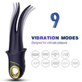 ARMONY - SHADOW DOUBLE HEAD TEASING VIBRATOR BLUE