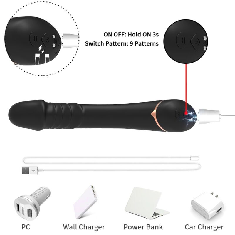 ARMONY - BLACK SILICONE VIBRATOR