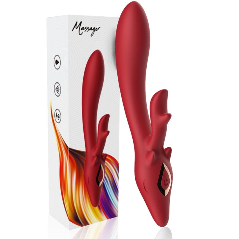 ARMONY - ELK RABBIT CURVED VIBRATOR RED