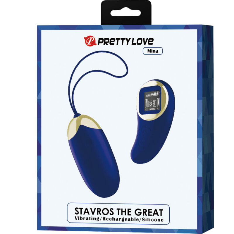 PRETTY LOVE - MINA BLUE VIBRATING EGG REMOTE CONTROL
