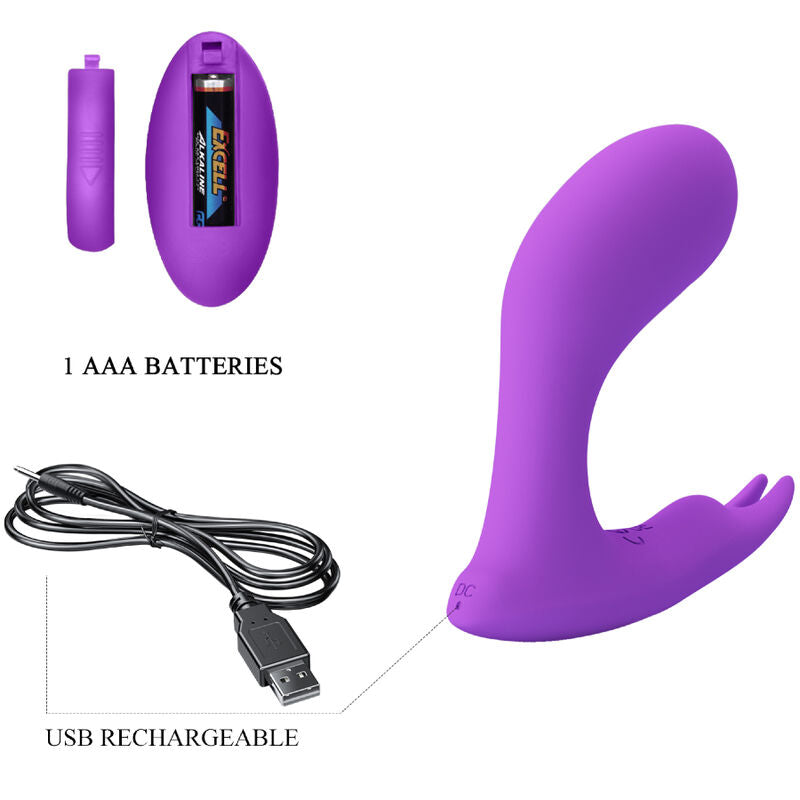 PRETTY LOVE - IDABELLE VIOLET VIBRATING AND PULSATING REMOTE CONTROL