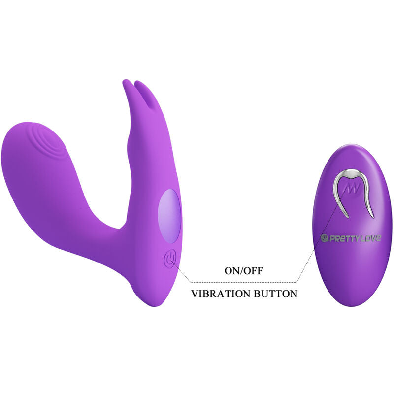 PRETTY LOVE - IDABELLE VIOLET VIBRATING AND PULSATING REMOTE CONTROL