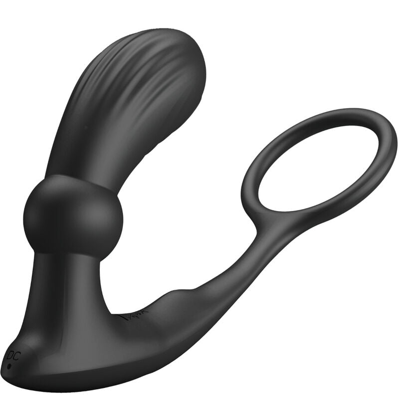 PRETTY LOVE - WARREN ANAL RING AND VIBRATOR BLACK