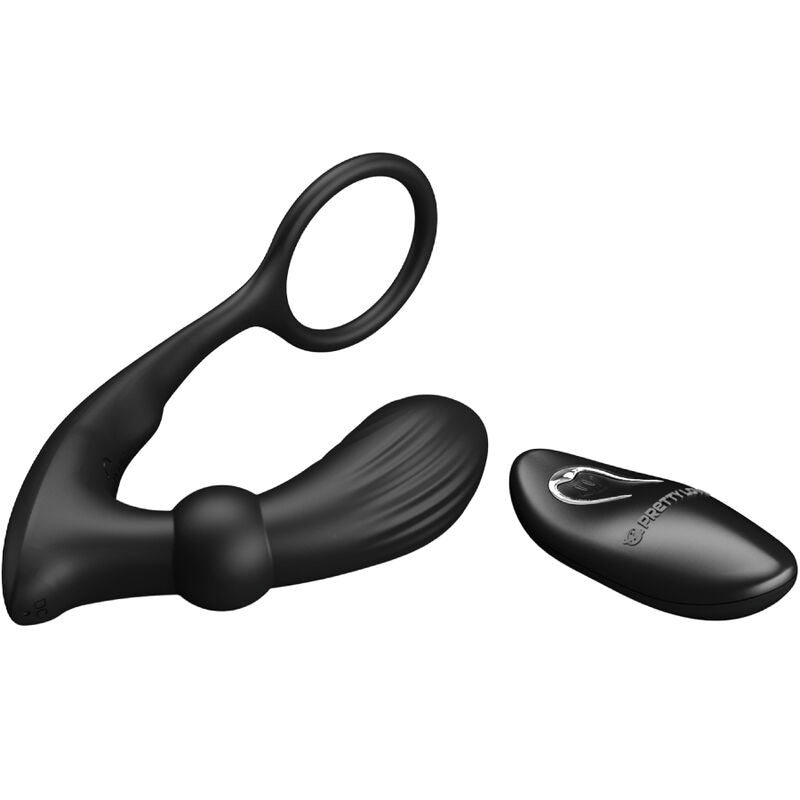 PRETTY LOVE - WARREN ANAL RING AND VIBRATOR BLACK