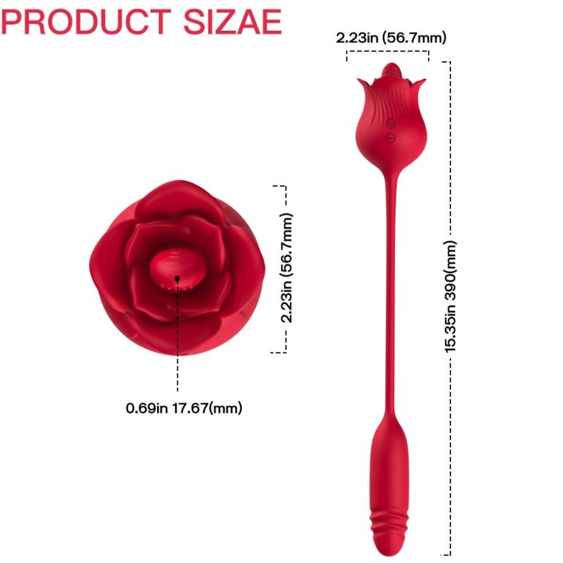 ARMONY - ROSELIP LICKING VIBRANT CLITO & RED VIBRATOR