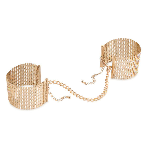 JEWELLERY - METALLIC DESIRE GOLD-PLATED METAL MESH CUFFS