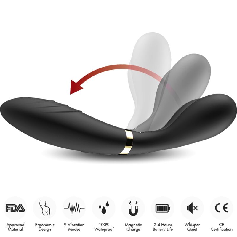 ARMONY - Y-WAND MASSAGER & DUAL HEAD VIBRATOR BLACK