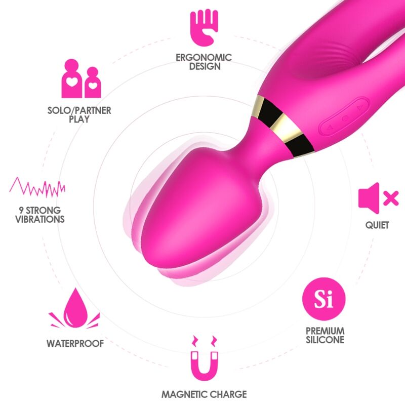 ARMONY - FUCHSIA RABBIT VIBRATOR & MASSAGER