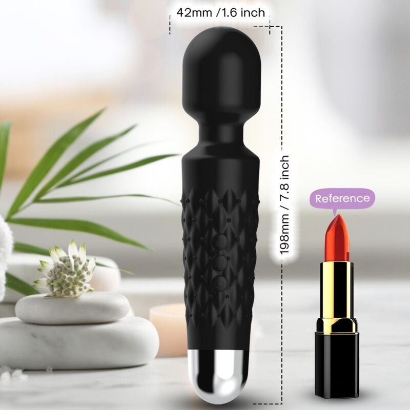 ARMONY - POSTMAN MASSAGER AND VIBRATOR WITH SUPER FLEXIBLE HEAD - BLACK