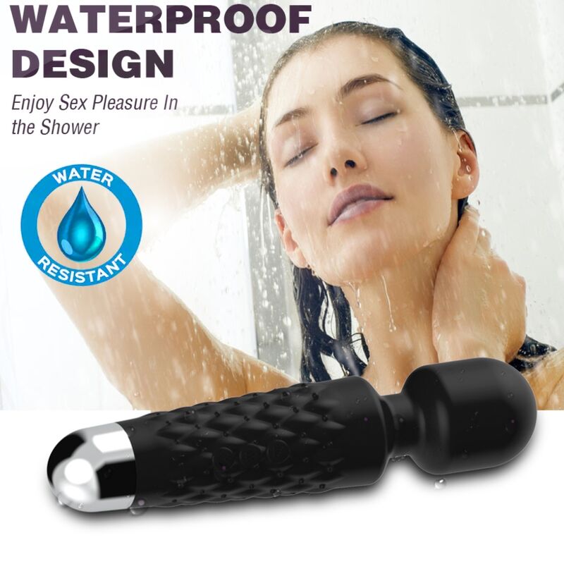 ARMONY - POSTMAN MASSAGER AND VIBRATOR WITH SUPER FLEXIBLE HEAD - BLACK