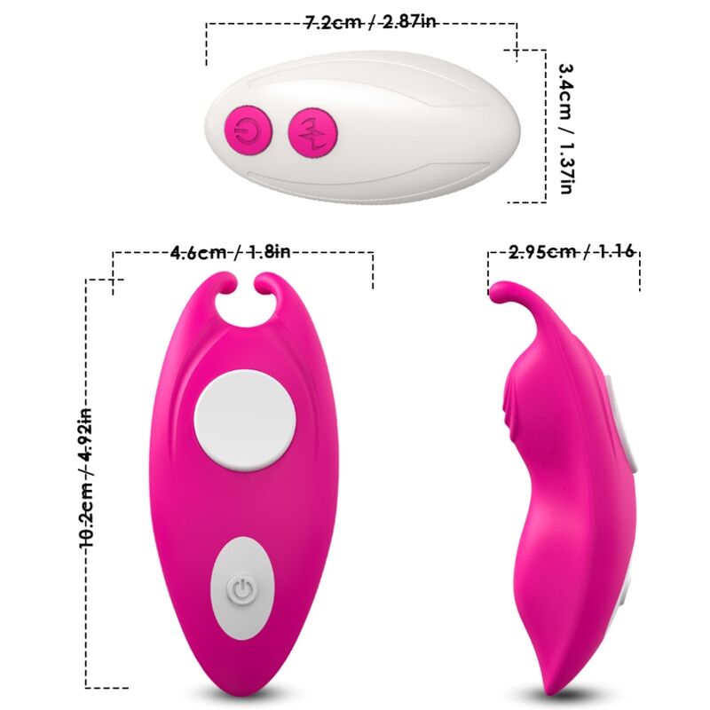 ARMONY - HONEYBEE WEARABLE G-SPOT VIBRATOR PANTIES FUCHSIA REMOTE CONTROL
