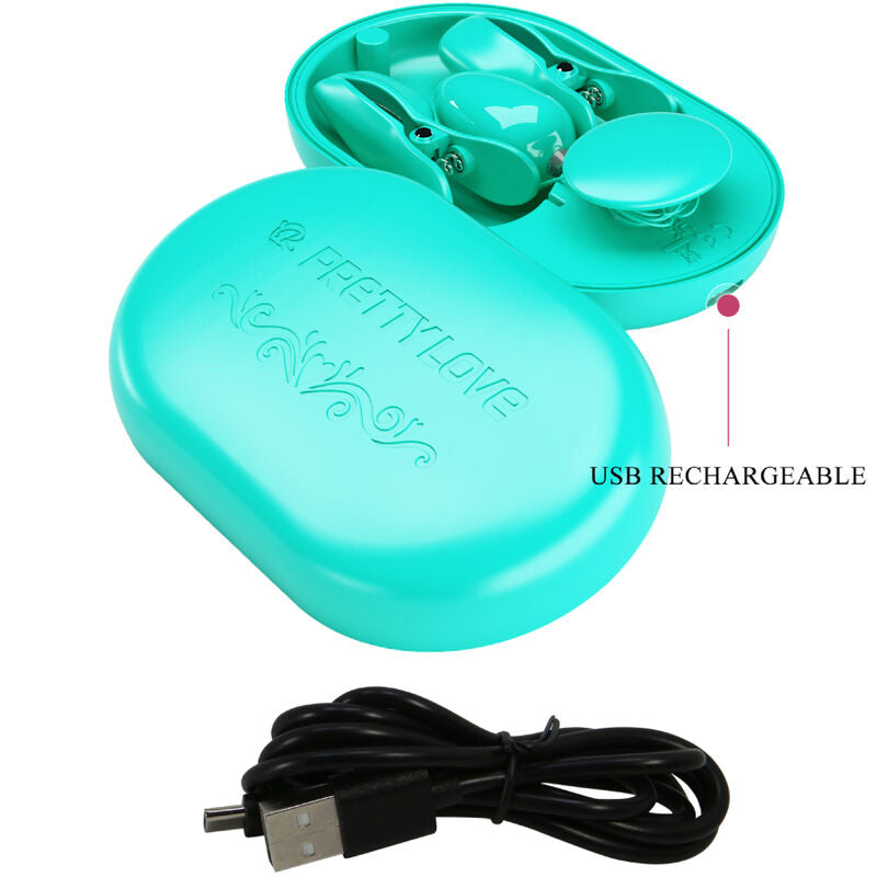 PRETTY LOVE - BLUE ELECTRO STIMULATION CLAMP SURPRISE BOX