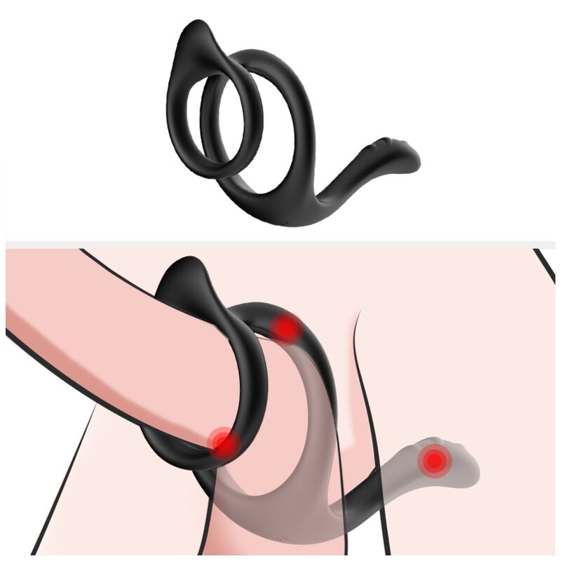 ARMONY - DOUBLE RING BLACK ANAL TAIL