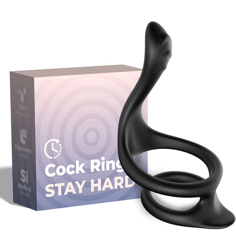 ARMONY - DOUBLE RING BLACK ANAL TAIL