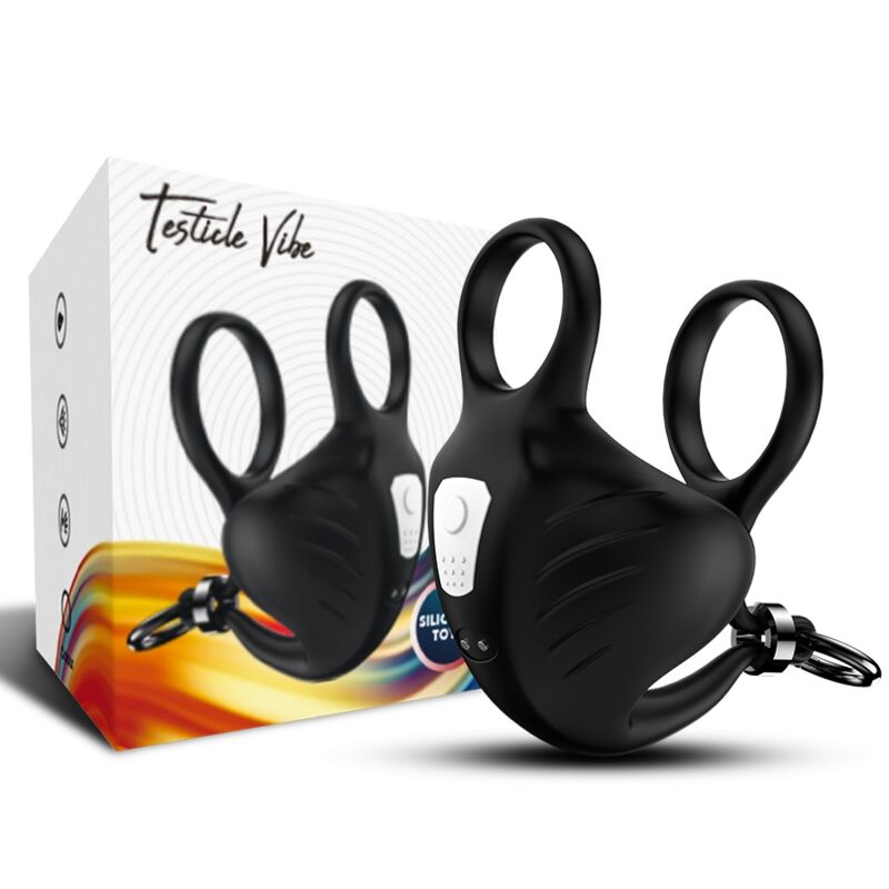 ARMONY - MANTA SCROTUM VIBRATING COCK RING BLACK