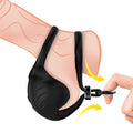 ARMONY - MANTA SCROTUM VIBRATING COCK RING BLACK