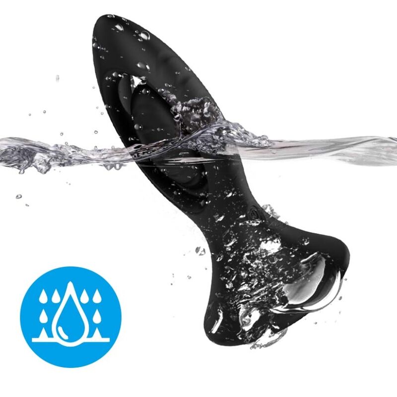 HARMONY - BLACK SILICONE VIBRATOR & ANAL PLUG