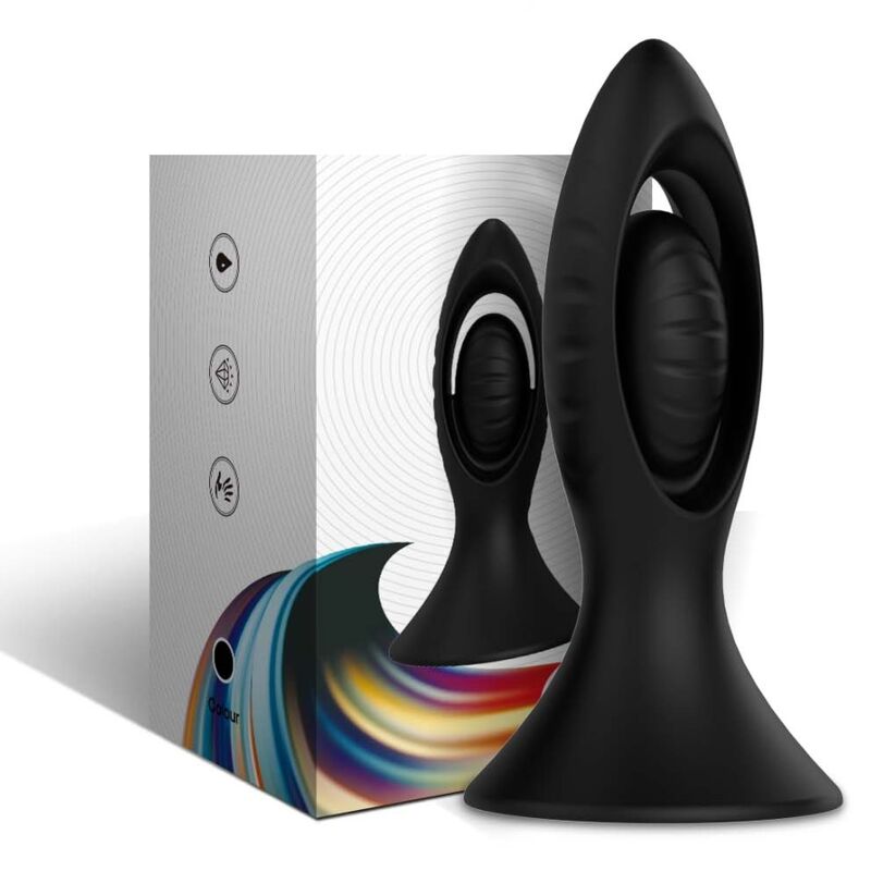 HARMONY - BLACK SILICONE VIBRATOR & ANAL PLUG