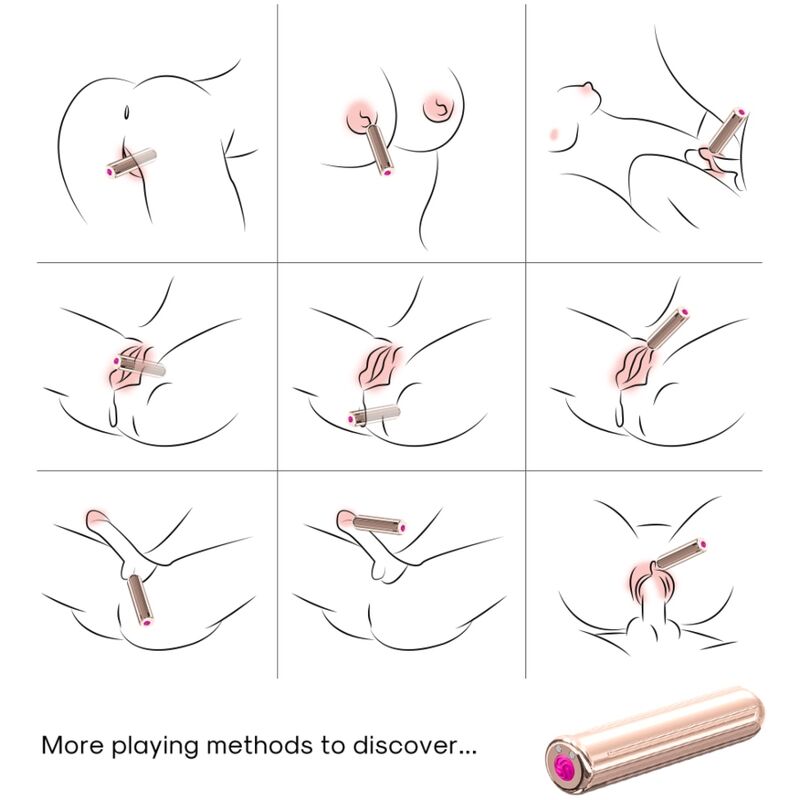 ARMONY - WARHEAD VIBRATOR BULLET GOLD 2 CM x 8.8 CM