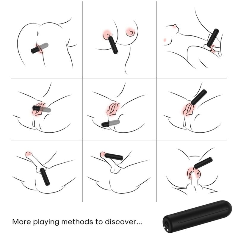 ARMONY - BLACK WARHEAD BULLET VIBRATOR 2 CM x 8.8 CM