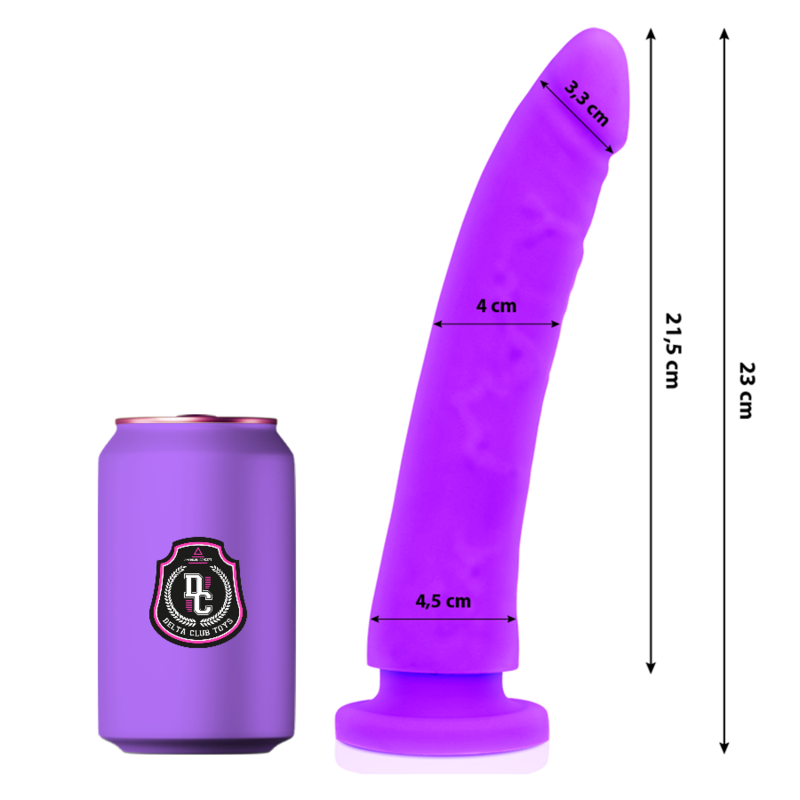 DELTA CLUB - MEDICAL GODE TOYS LILAS SILICONE 23 CM -O- 4.5 CM