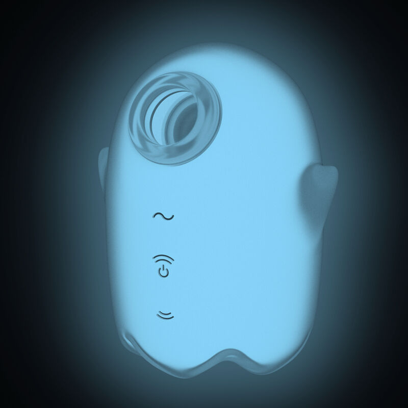 SATISFYER - GLOWING GHOST AIR PULSE & WHITE VIBRATOR