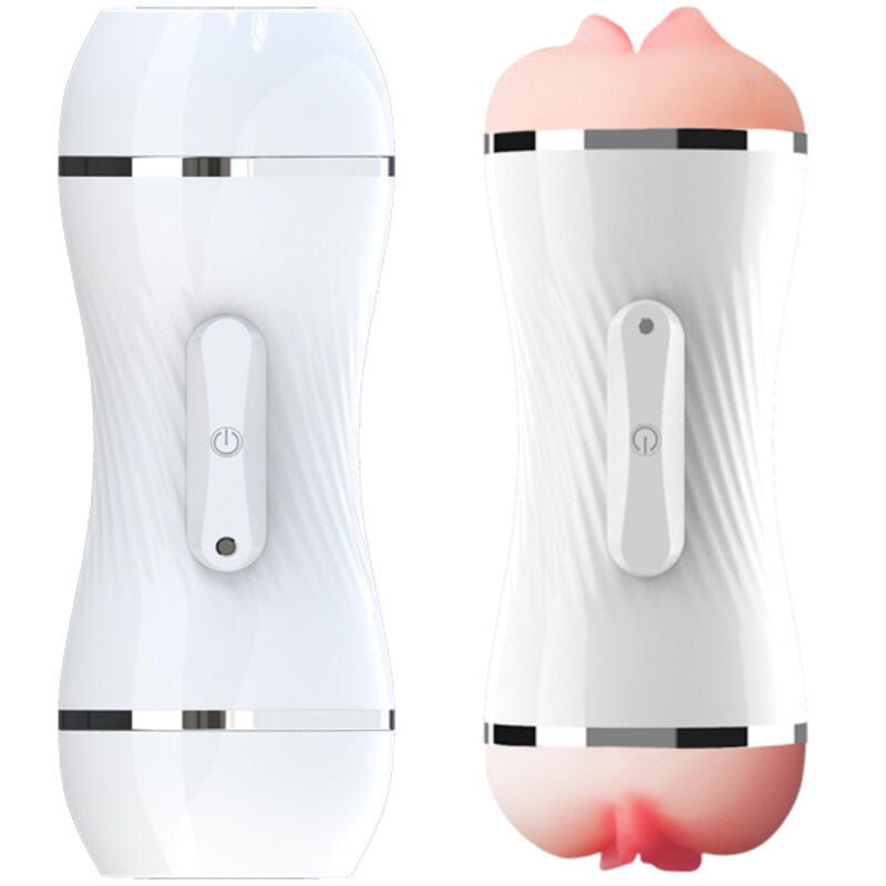 ARMONY - DOUBLE VIBRATING VAGINA AND MOUTH MASTURBATOR WHITE