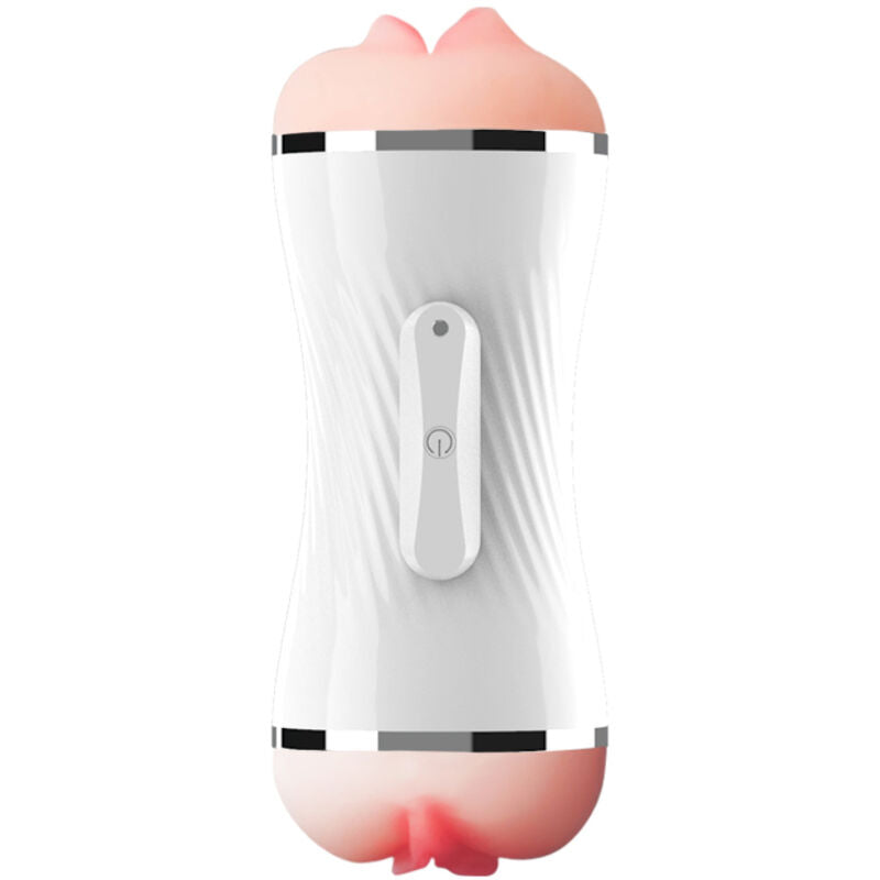 ARMONY - DOUBLE VIBRATING VAGINA AND MOUTH MASTURBATOR WHITE