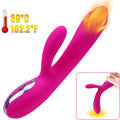 HARMONY - FLEXIBLE VIBRATOR & STIMULATOR HEAT EFFECT FUCHSIA