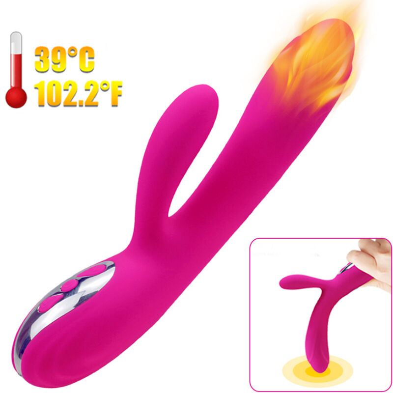 HARMONY - FLEXIBLE VIBRATOR & STIMULATOR HEAT EFFECT FUCHSIA