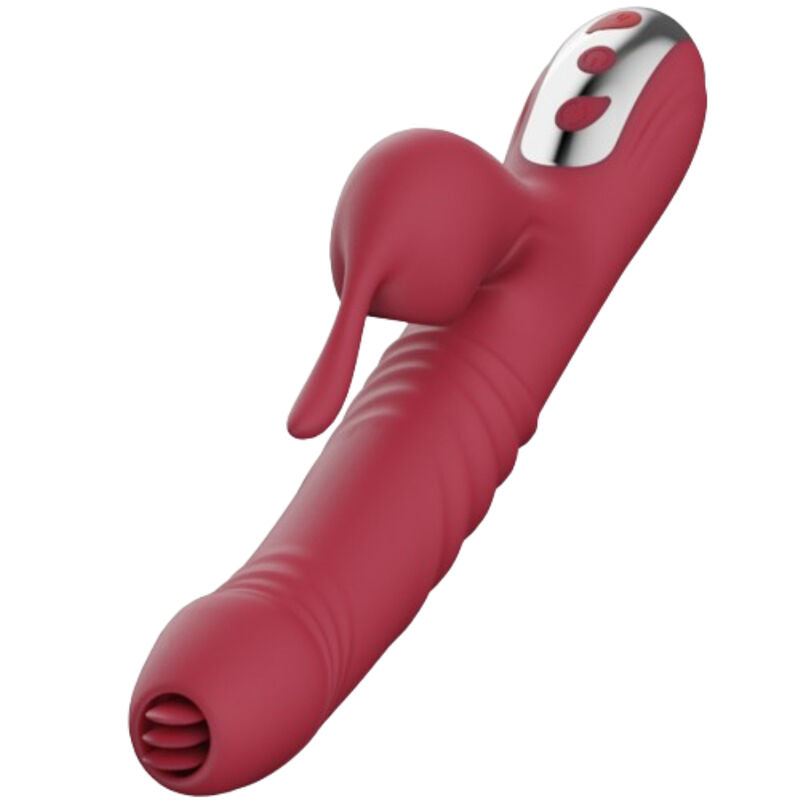 ARMONY - VIBRATOR AND SUCKING SUCK WITH STIMULATING TONGUE BURGUNDY