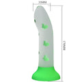 PRETTY LOVE - NIGHTFALL MAGIC DILDO WITH NO VIBRATION LUMINOUS GREEN
