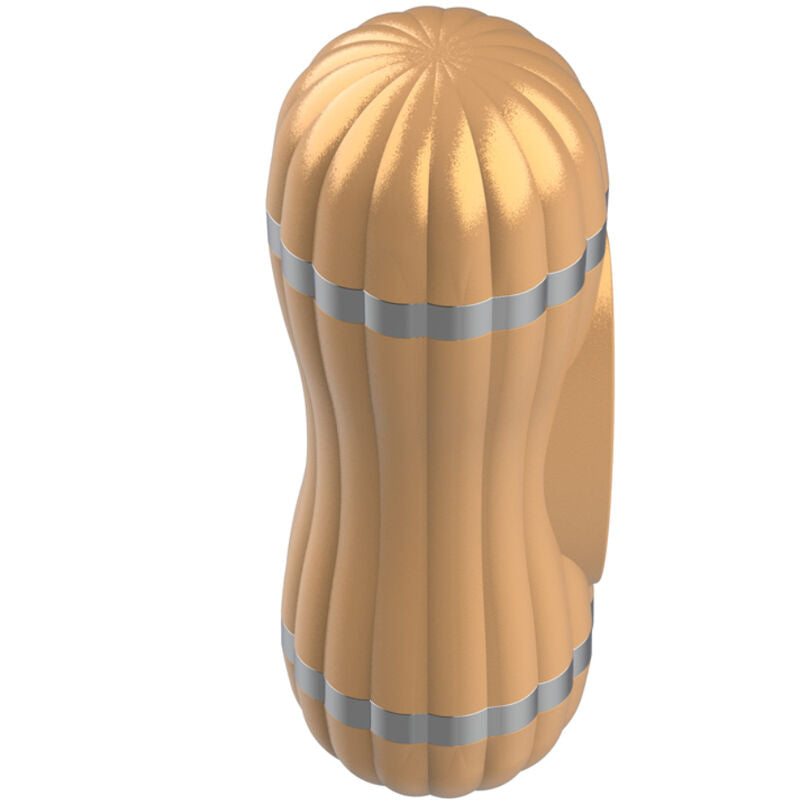 ARMONY - BEVIS DOUBLE MASTURBATOR VAGINA AND MOUTH NON-VIBRATING GOLD
