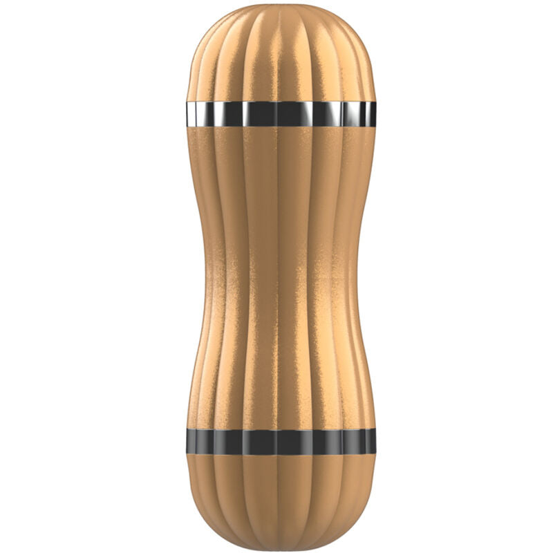ARMONY - BEVIS DOUBLE MASTURBATOR VAGINA AND MOUTH NON-VIBRATING GOLD