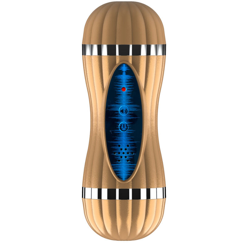 ARMONY - BEVIS DOUBLE MASTURBATOR VAGINA AND MOUTH NON-VIBRATING GOLD