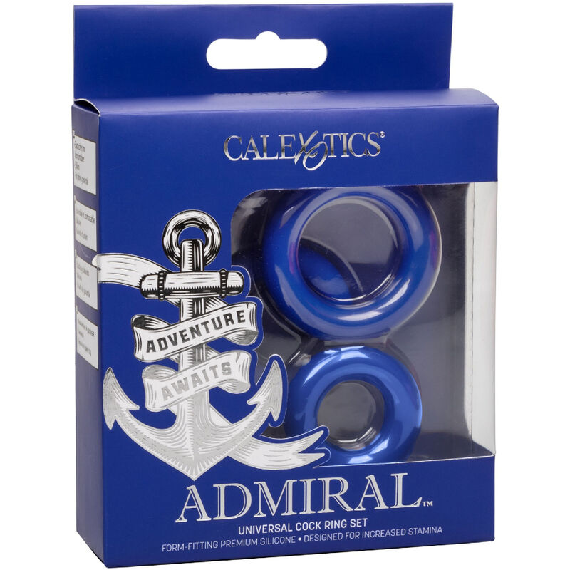 CALEXOTICS - ADMIRAL BLUE PENILE RING SET