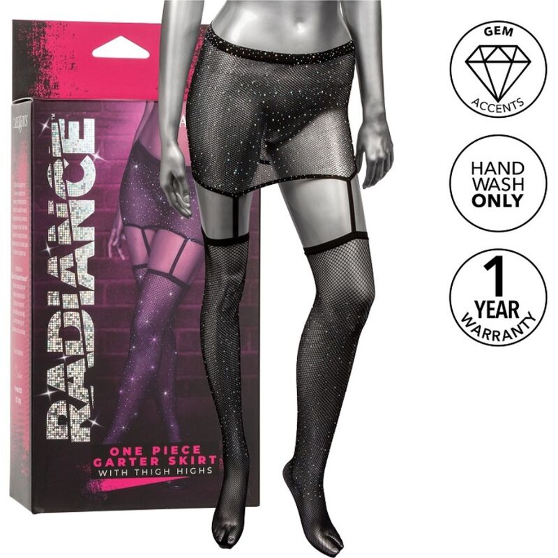 CALEXOTICS - RADIANCE THIGH HIGH GARTER SKIRT