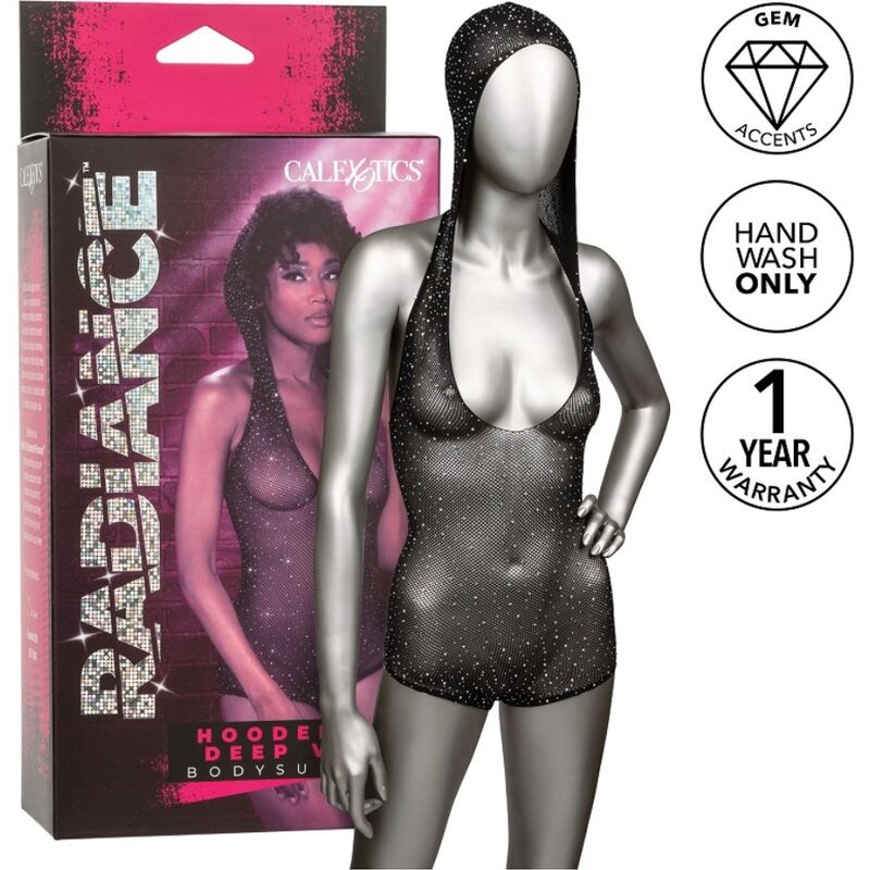 CALEXOTICS - RADIANCE DEEP V HOODED BODYSUIT