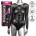 CALEXOTICS - RADIANCE RHINESTONE LONG SLEEVE BODYSUIT