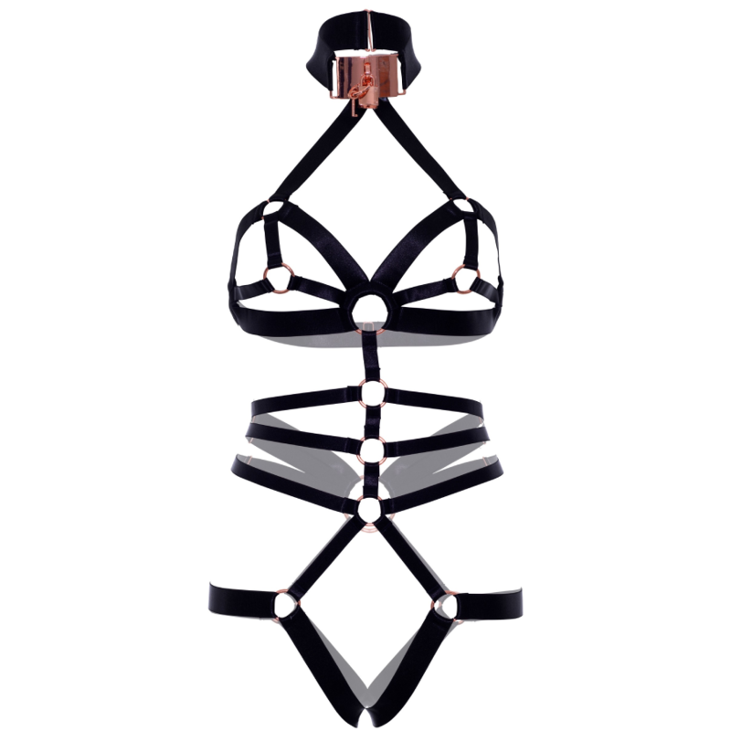 LEG AVENUE - ELASTIC CROTCHLESS BODY HARNESS