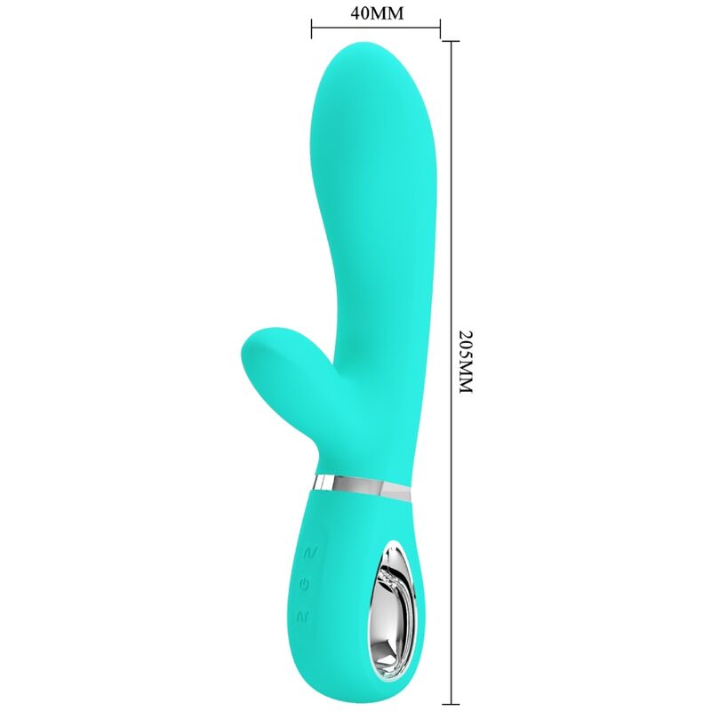 PRETTY LOVE - MULTIFUNCTION G-SPOT VIBRATOR THOMAS AQUA GREEN