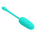 PRETTY LOVE - VIBRATING EGG MARINE TEXTURE RECHARGEABLE AQUA GREEN