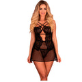 LIVCO CORSETTI FASHION - BARIRIN LC 90633 CHEMISE + PANTIES BLACK L/XL