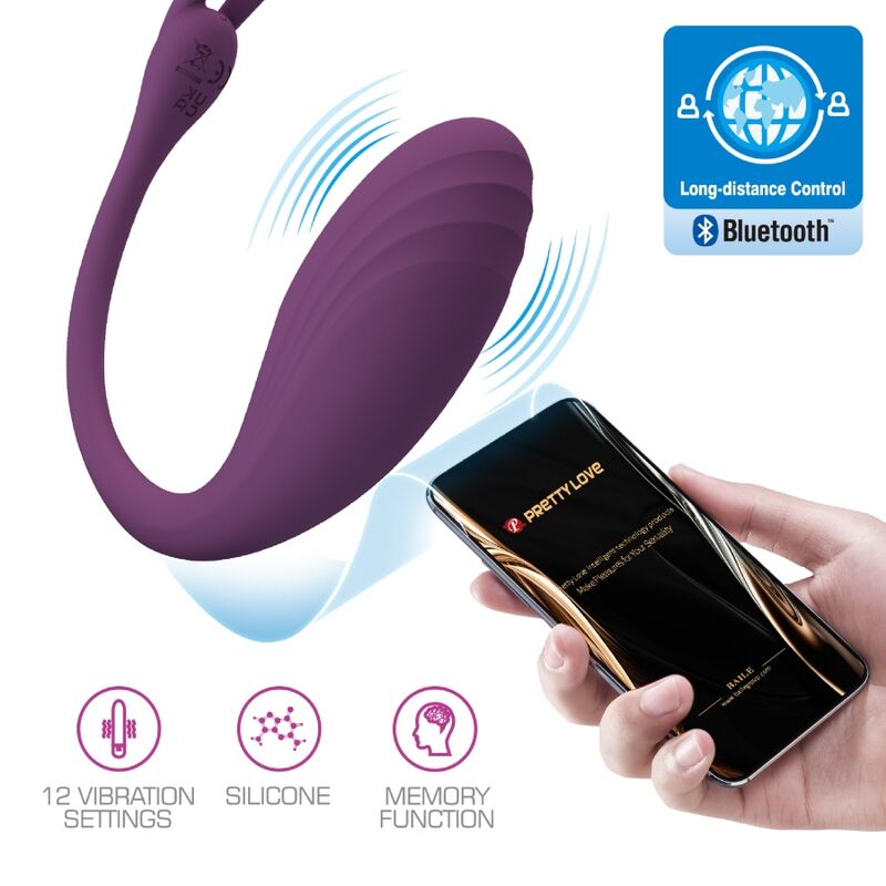 PRETTY LOVE - CATALINA REMOTE CONTROL VIBRATOR APP PURPLE