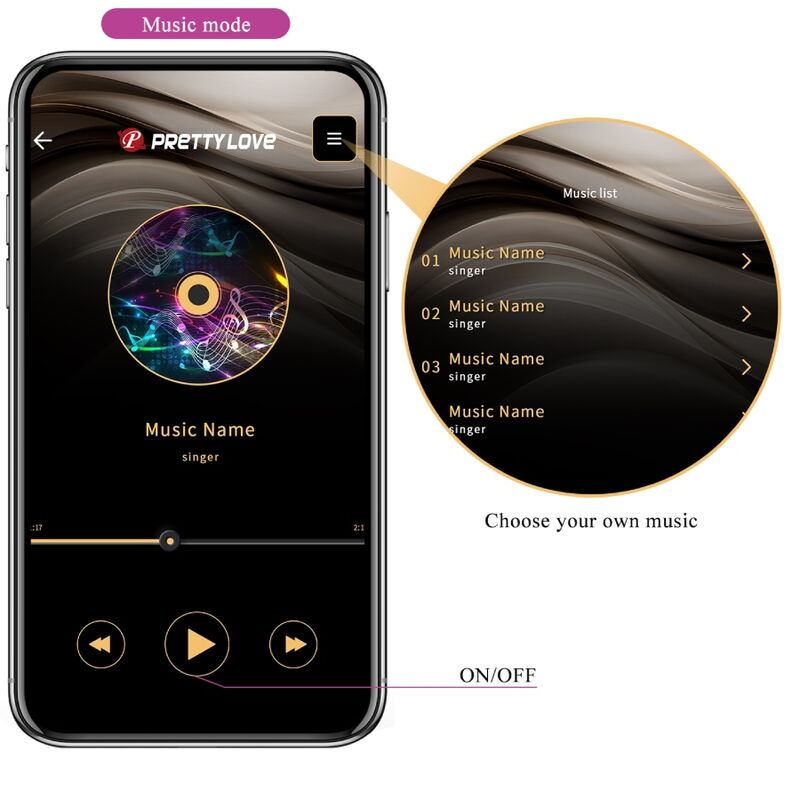 PRETTY LOVE - CATALINA REMOTE CONTROL VIBRATOR APP PURPLE