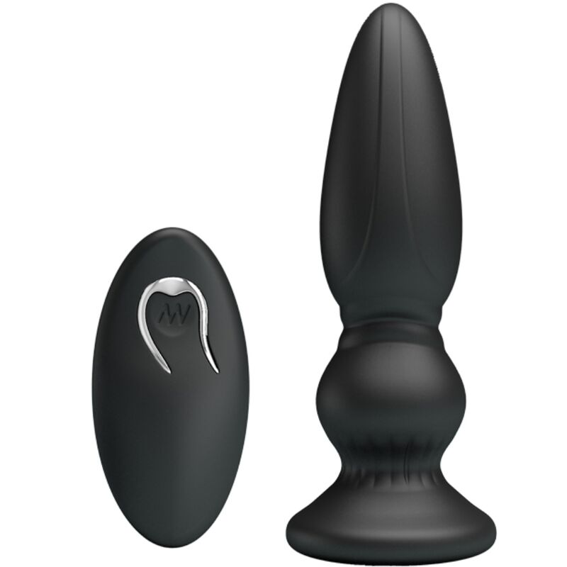MR PLAY - POWERFUL REMOTE CONTROL BLACK ANAL PLUG VIBRATOR
