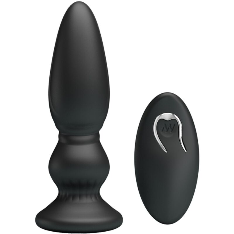 MR PLAY - POWERFUL REMOTE CONTROL BLACK ANAL PLUG VIBRATOR