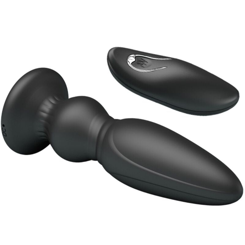 MR PLAY - POWERFUL REMOTE CONTROL BLACK ANAL PLUG VIBRATOR